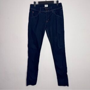 Hudson Collin flap dark blue denim skinny jeans size 30
